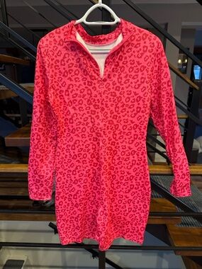 Fashion Nova Hot Pink Leopard Print Jumpsuit Romper